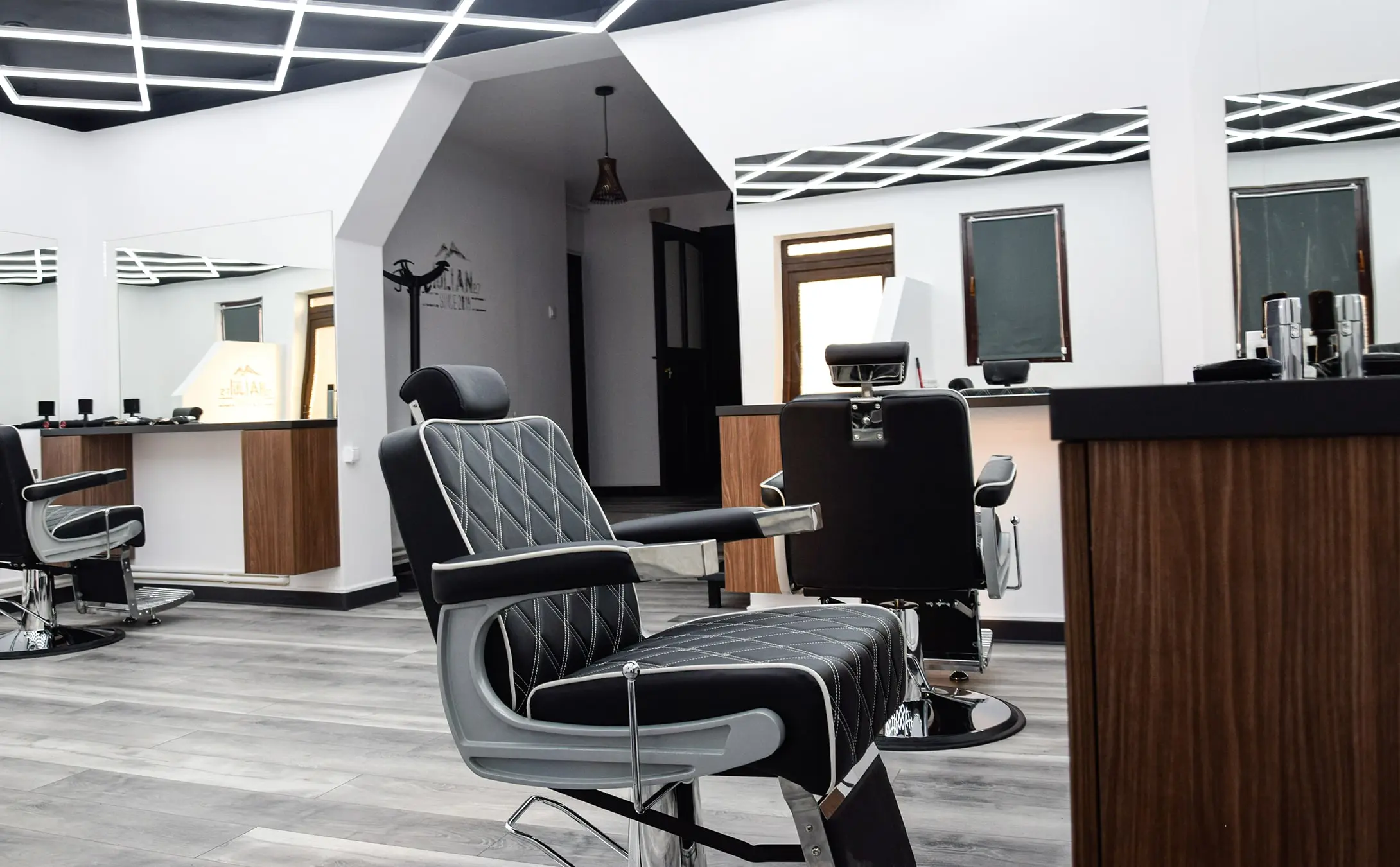 Barber at work